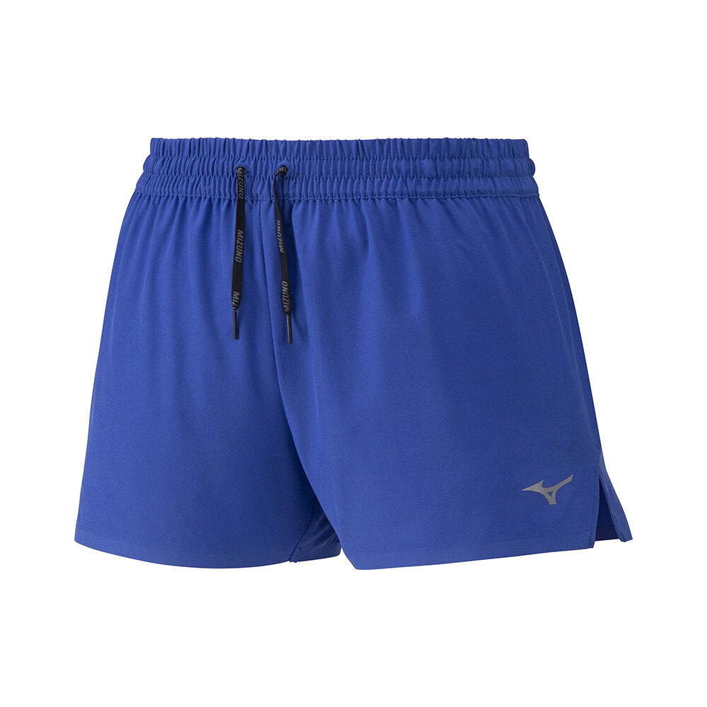 Mizuno Women's Aero 2.5 Running Shorts Blue (J2GB030429-LOV)